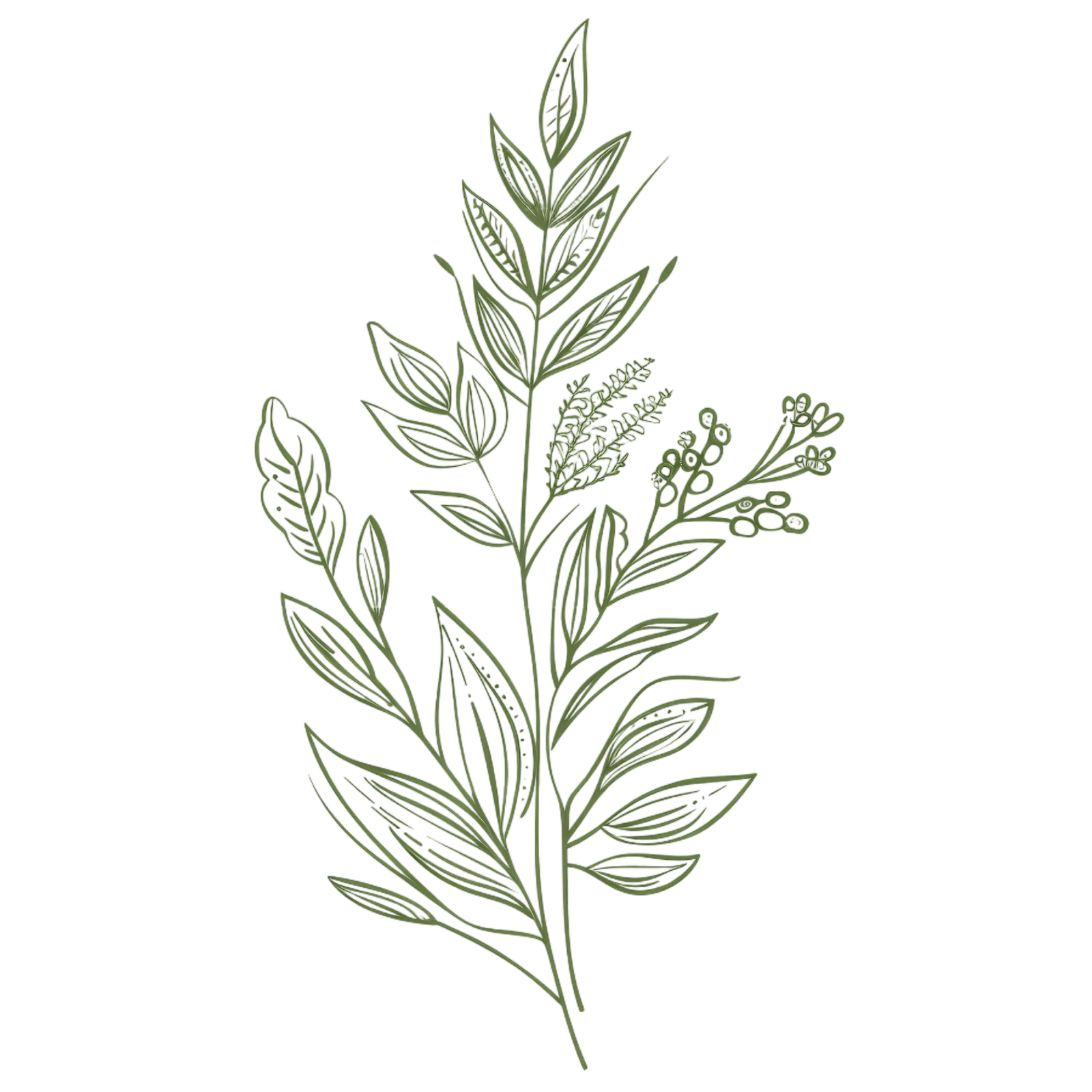 abstrait-boho-feuillage-floral-dessin-ligne-dessine-main-plantes-jardin-botanique-colorees-branches-feuilles-fleurs-herbes-illustration-du-logo-boho-fond-blanc